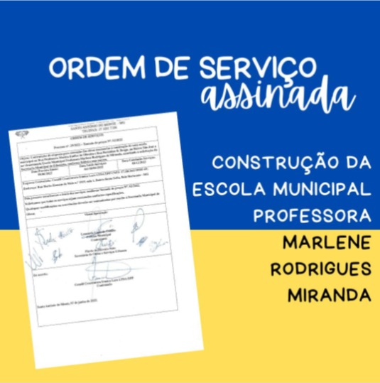 Vereadores assim ordem de serviço para a construção da nova Escola Municipal